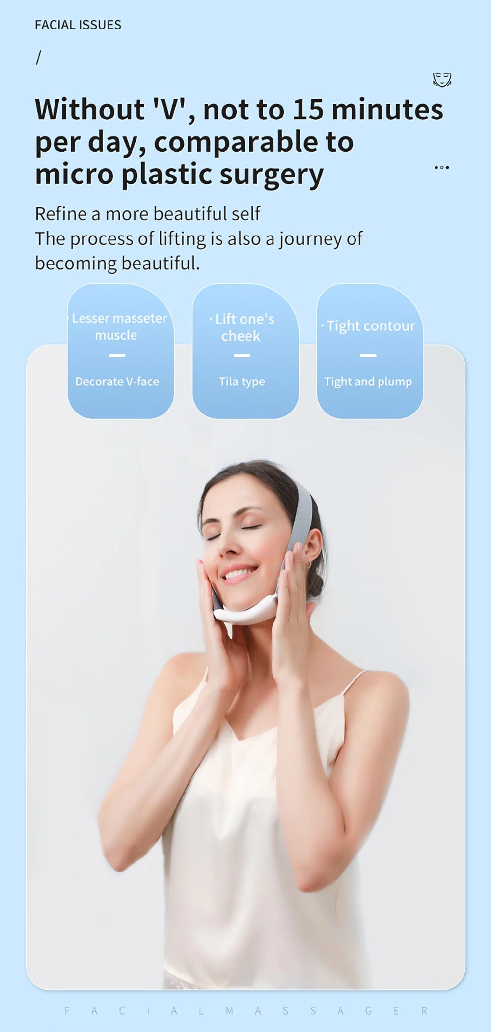 Face Lifting Massager Anti Wrinkle Firming Facial Massager