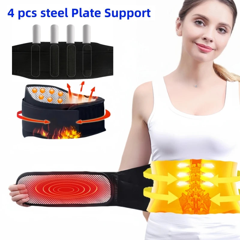 Adjustable Waist Tourmaline Self Heating Magnetic Therapy Back Waist Support Belt Lumbar Brace Massage Band Health Care medical
